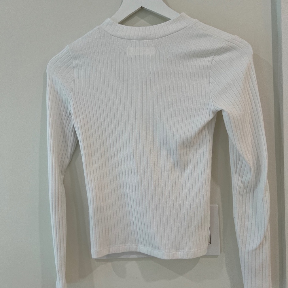 White Abercrombie and fitch  long sleeve shirt